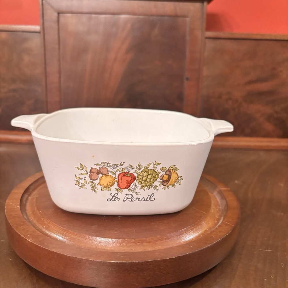 Vintage Corning Ware‎ P-43-B Le Persil 700mL Casserole Dish Spice of Life